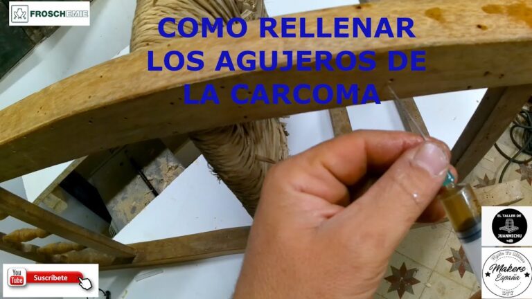 agujeros de polilla en madera
